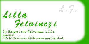lilla felvinczi business card
